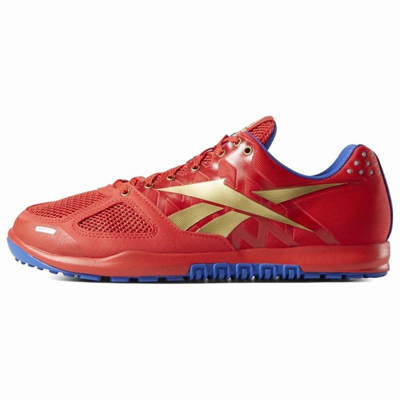 Reebok Crossfit Nano 2.0 Botasky Panske - Červené/Zlate/Modre QN3458ON